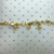 Pulseira com 3 Corações em Cristais Translúcidos Banhado a Ouro