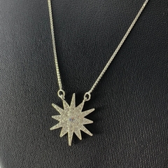 Colar estrela cadente cravejada - comprar online