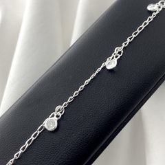 PULSEIRA INFANTIL COM 4 PINGENTES ZIRCÔNIA - comprar online