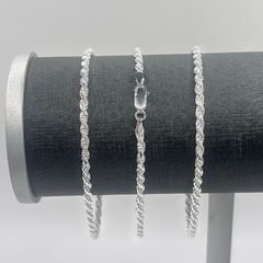 Pulseira Cordão Baiano 3mm 21cm - comprar online