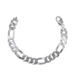 Pulseira Fígaro 3x1 12mm 21cm