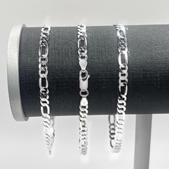 Pulseira Fígaro 3x1 5mm 21cm - comprar online
