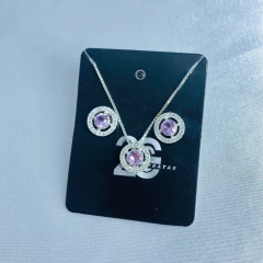 Conjunto moldura redonda 5mm rosa