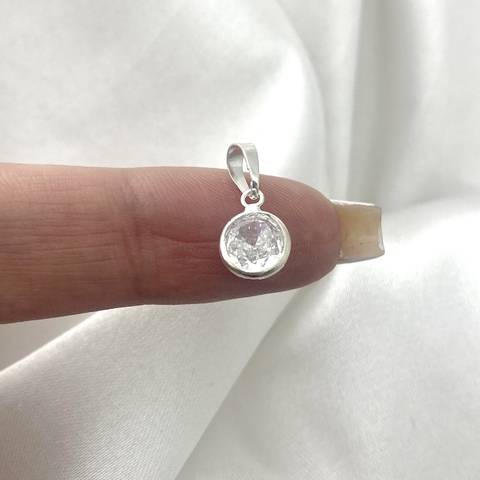 PINGENTE PONTO DE LUZ REDONDO BORDA INGLESA 0,7CM