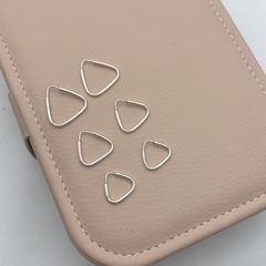 Trio de brinco argola triângulo m - comprar online