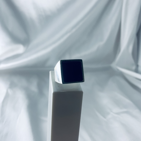 DEDEIRA PEDRA ONIX NEGRA G QUADRADO