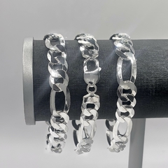 Pulseira Fígaro 3x1 12mm 21cm - comprar online