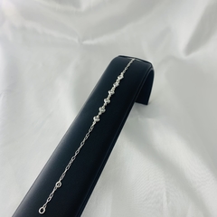 Pulseira cartier 1/2 elo coração p zircônia - comprar online
