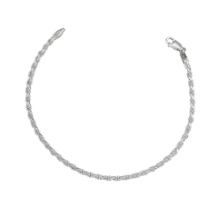Pulseira Cordão Baiano 3mm 21cm