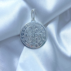 Pingente medalha de são bento grande - comprar online