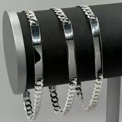 Pulseira Plaquinha 1x1 6mm 21cm - comprar online