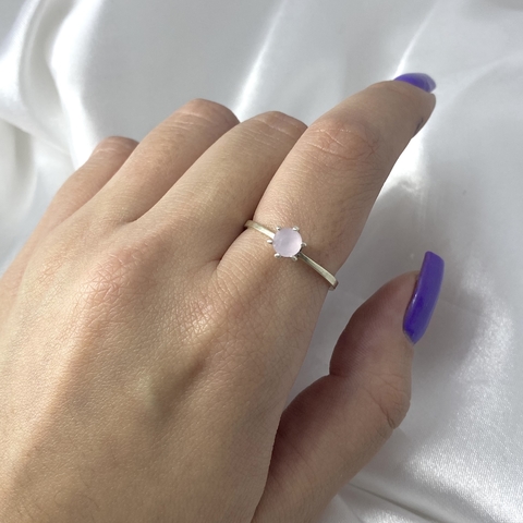 Anel Solitário Com Zircônia