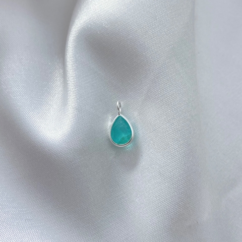 Pingente gota verde p