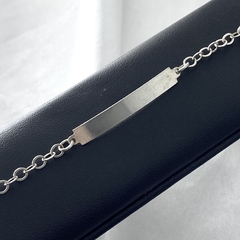 Pulseira Plaquinha Elo Circular - comprar online