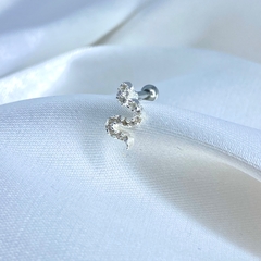 Piercing tragus cobra cravejado - comprar online
