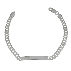 Pulseira Plaquinha 1x1 6mm 21cm