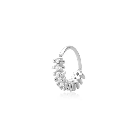 Piercing Hélix Cravejado 8mm - Prata 925