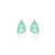 Brinco Gota Esmeralda Colombiana Ponto Zircônia - comprar online