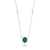 Colar Oval Esmeralda Zircônias