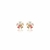 Brinco Flor Cristais - P