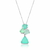 Colar Luxo Triangular Três Tons