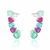 Ear Cuff Cinco Gotas Coloridas - Prata 925 - loja online