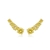 Brinco Ear Cuff Redondo Yellow Fancy