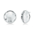 Brinco Redondo Curvo - Ródio Branco - comprar online
