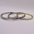 Bracelete com a frente ondulada e com baguete - loja online