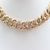 Conjunto colar e pulseira dourado elos cravejados (cópia)