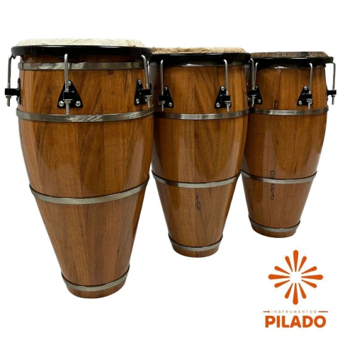 Trio de Atabaques de 70 cm - Angelim