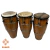 Trio de Atabaques de 70 cm - Angelim - Instrumentos Pilado