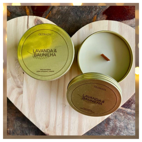 Vela Aromática de Lavanda & Baunilha na Lata