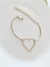 Bracelete coração prata - comprar online