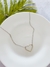 Chocker Coração Prata