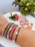 Mix com 5 pulseiras coloridas