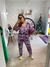 Macacão estampado Plus