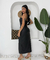 Vestido couro eco