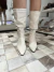 Bota off white slouch - Donna Xica