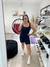 Macaquinho plus size azul marinho - Donna Xica