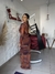Conjunto de saia longa e blusa de tule na internet