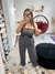 Conjunto risca de giz plus size