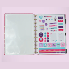 CADERNO CI GOLDEN LOVE- MÉDIO - Uma Cor Papelaria