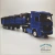 Miniatura - Conjunto de Cavalo Mercedez Actros 6 x 2 e Carreta Basculante 4 eixos Longa na cor Azul - Escala 1:50