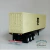 Miniatura - Conjunto Bug Porta Contêiner 40 Pés 3 Eixos Chassi Preto - com Contêiner MSC - Escala 1:50 - RackVisãoMiniaturas