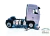 Miniatura Cavalo Volvo FH Globetrotter 4x 2 Branco - Escala 1:50 - RackVisãoMiniaturas