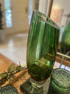 Vaso murano alto verde - comprar online