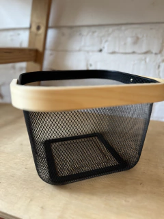 Cesto multiuso preto 24cm