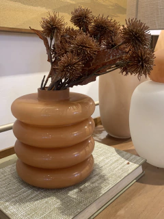 Vaso em vidro terracota