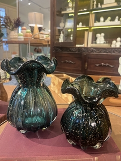 Mini trouxinha murano Verde com dourado P